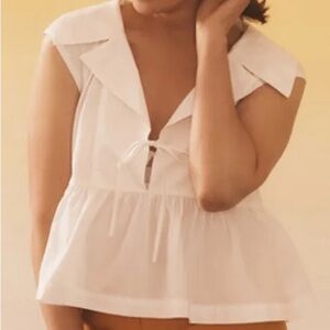 Anthropologie Maeve Babydoll Blouse